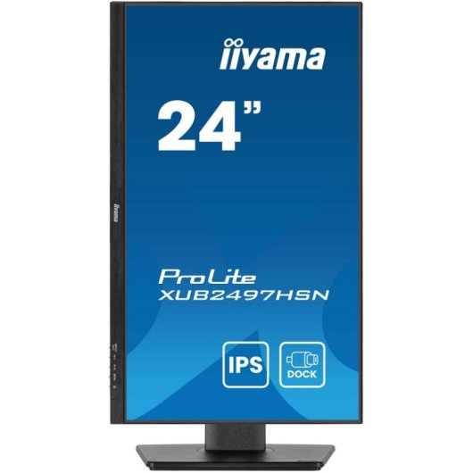iiyama ProLite XUB2497HSN-B2 23.8" IPS FullHD 100Hz USB-C DOCK Altavoces Altura Ajustable (5 Años Garantía)