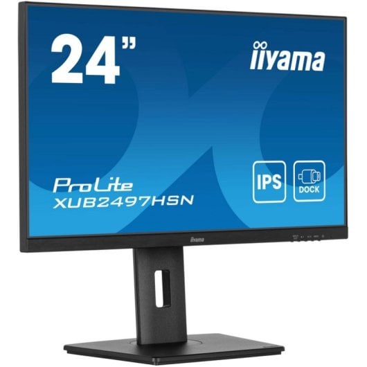 iiyama ProLite XUB2497HSN-B2 23.8" IPS FullHD 100Hz USB-C DOCK Altavoces Altura Ajustable (5 Años Garantía)