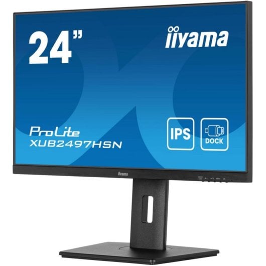 iiyama ProLite XUB2497HSN-B2 23.8" IPS FullHD 100Hz USB-C DOCK Altavoces Altura Ajustable (5 Años Garantía)