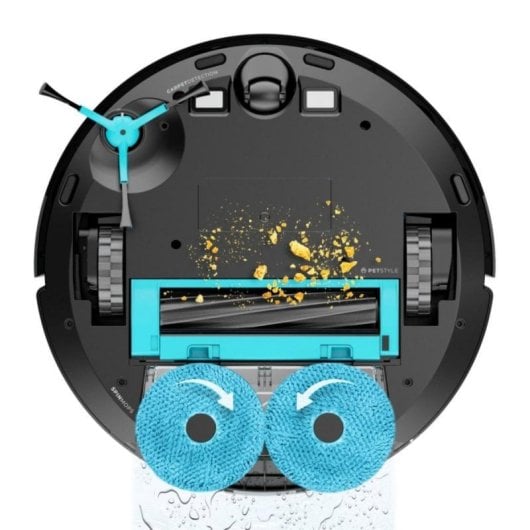Aspirateurs Robots et Laveur Cecotec Conga 10090 AI Spin Revolution Ultra Power Home Lifestyle avec en plus une station de vidage automatique Navigation Laser IA 10.000 Pa