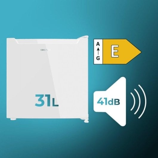 Frigorífico Mini Cecotec Bolero CoolMarket TT 31 Dual White E Defrost 49,6cm 31L E Branco