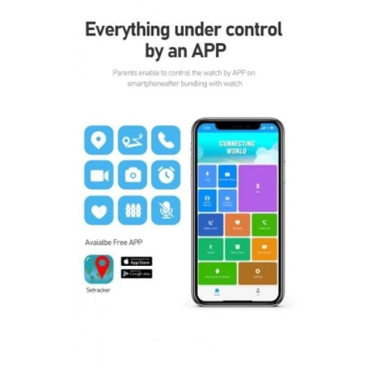 DCU Tecnologic Kids Pro 4G GPS WiFi 1.85" AMOLED Branco com Correia Laranja Tamanho Único IP67 SOS