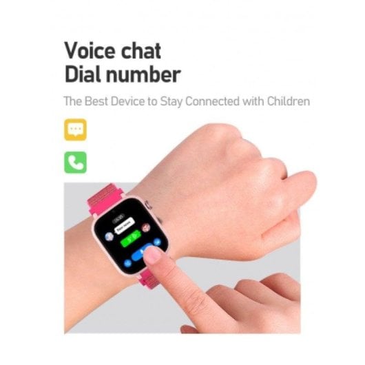 Montre Connectée DCU Tecnologic Kids Pro 4G GPS WiFi 48,8mm Écran Couleur Noir IP67 SOS