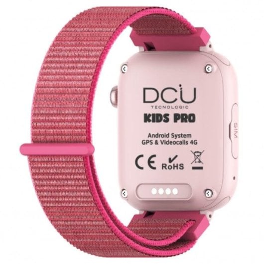 DCU Tecnologic Kids Pro 4G GPS WiFi 1.85" AMOLED Rosa Tamanho Único IP67 SOS