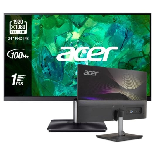 Acer VERO RS242Ybpamix 23.8" LED IPS FullHD 100Hz Altavoces Luz Ambiente Trasera