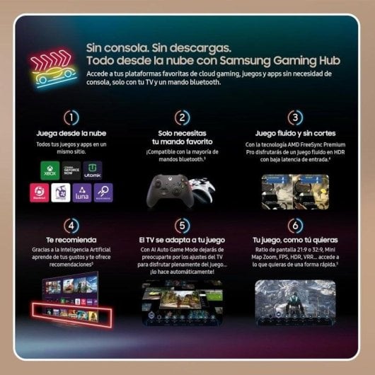 TV Samsung Neo QLED QN95D 65" 4K UltraHD 144Hz Smart TV Tizen HDR10+ Dolby Atmos