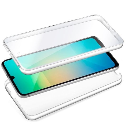 Fantastica custodia in silicone trasparente 3D anteriore + posteriore per Samsung Galaxy A06