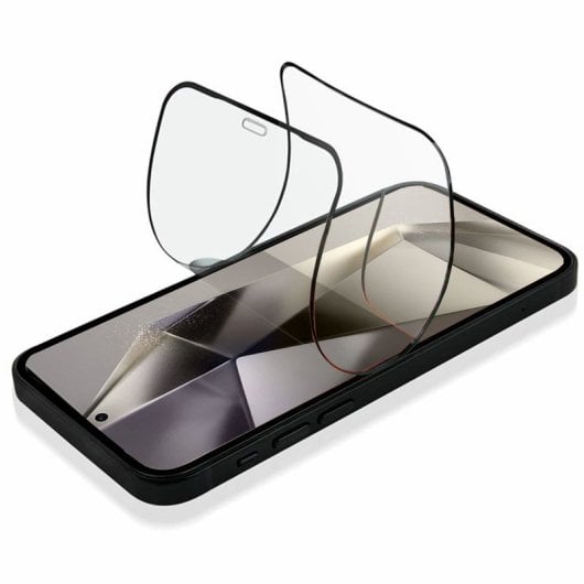 Cool Protetor de Ecrã Flexível em Cerâmica com Moldura Preta para Samsung S928 Galaxy S24 Ultra
