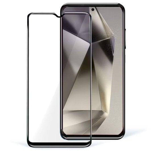 Cool Protetor de Ecrã Flexível em Cerâmica com Moldura Preta para Samsung S928 Galaxy S24 Ultra