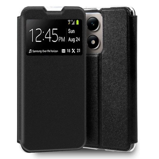 Cool Funda Flip Cover Liso Negro para Xiaomi 14T Pro