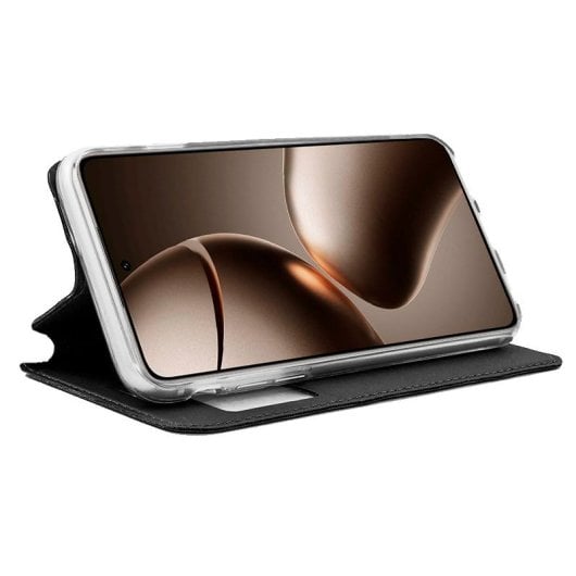 Cool Funda Flip Cover Liso Negro para Xiaomi 14T Pro