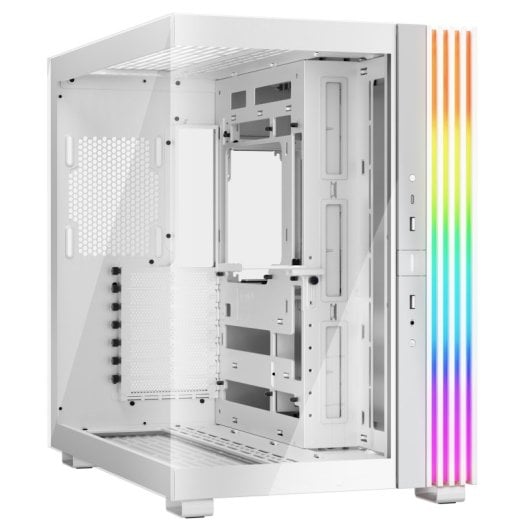 Soyez silencieux! LIGHT BASE 600 DX ARGB Midi Tower ATX Double Verre Trempé USB-C Blanc
