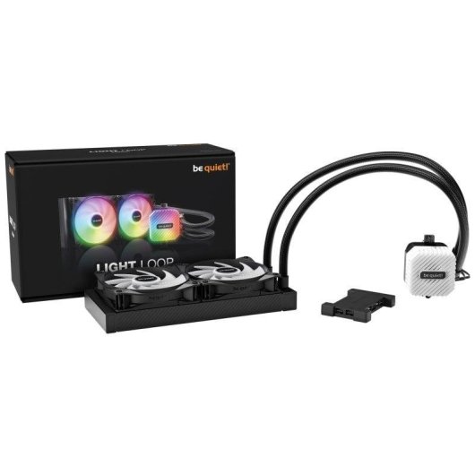 Refrigeration Liquide be quiet! LIGHT LOOP ARGB 240mm 2 Ventilateurs Noir