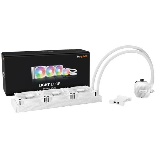 Refrigeration Liquide be quiet! LIGHT LOOP ARGB 360mm 3 Ventilateurs Blanc
