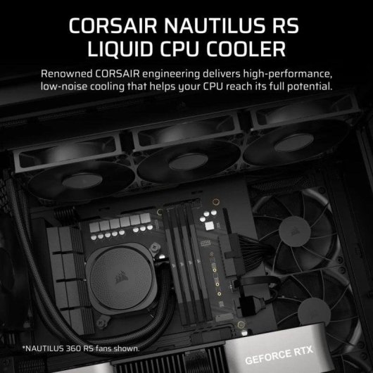 Refrigerazione Liquida Corsair Nautilus 240 RS 240mm 2 Ventole Nero
