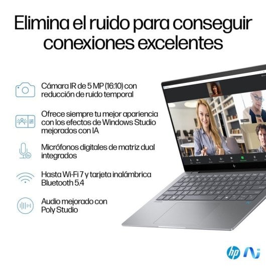 HP OmniBook X 14-fe0008ns Qualcomm Snapdragon X Elite X1E-78-100/16GB/1TB SSD/14" Táctil