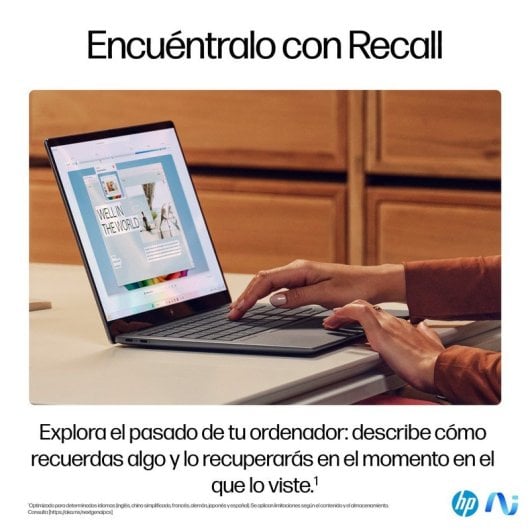 HP OmniBook X 14-fe0008ns Qualcomm Snapdragon X Elite X1E-78-100/16GB/1TB SSD/14" Táctil