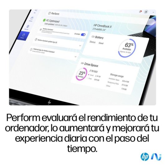 HP OmniBook X 14-fe0008ns Qualcomm Snapdragon X Elite X1E-78-100/16GB/1TB SSD/14" Táctil