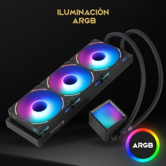 Forgeon Solum Refrigeración Líquida 360 ARGB Kit Liquid Cooler Negra