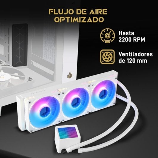 Kit Forgeon Solum Liquid Cooling 360 ARGB Frigorífico Líquido Branco