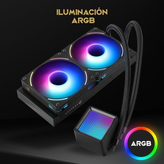 Forgeon Solum Refrigeración Líquida 240 ARGB Kit Liquid Cooler Negro