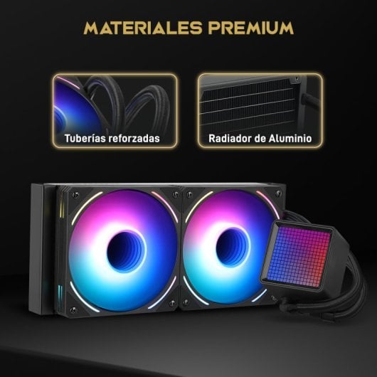 Forgeon Solum Refrigeración Líquida 240 ARGB Kit Liquid Cooler Negro