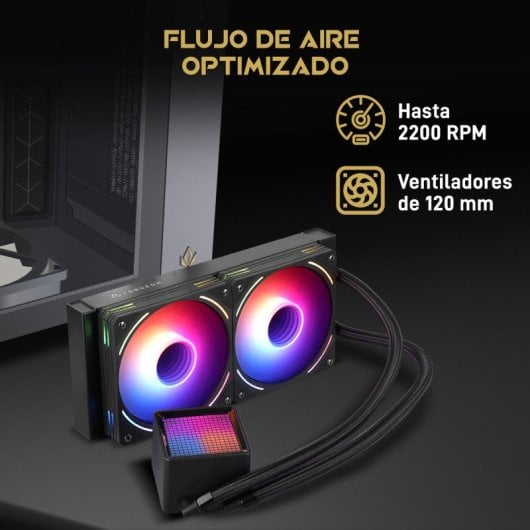 Forgeon Solum Refrigeración Líquida 240 ARGB Kit Liquid Cooler Negro
