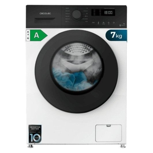 Lavadora-Carga-Frontal-Cecotec-Bolero-DressCode-7150-7Kg-1400rpm-Clase-A-Blanca