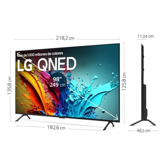 LG 98QNED89T6A.AEUQ 98" QNED AI Quantum Dot + Nanocell Plus UltraHD 4K HDR10