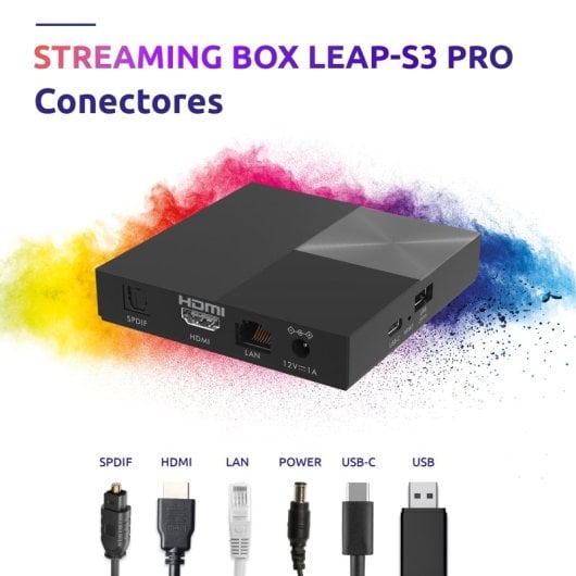 Strong LEAP-S3 Pro Premium 4K UltraHD Streaming TV Box Google TV Dolby Vision/Atmos 32GB Preto