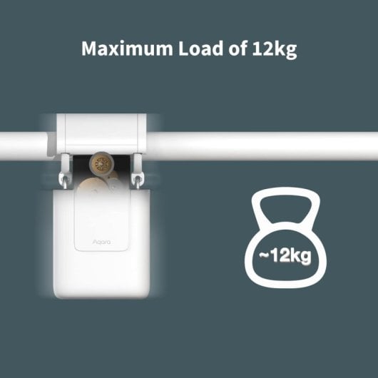 Aqara Zigbee 3.0 Contrôleur motorisé pour rideaux sur tringles Blanc