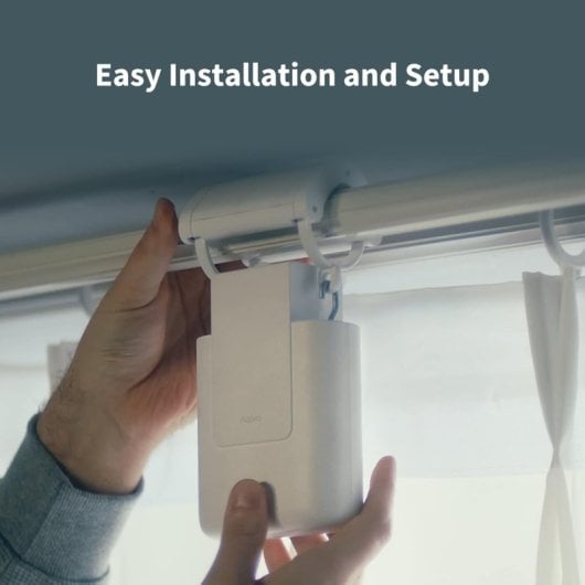 Aqara Zigbee 3.0 Contrôleur motorisé pour rideaux sur tringles Blanc