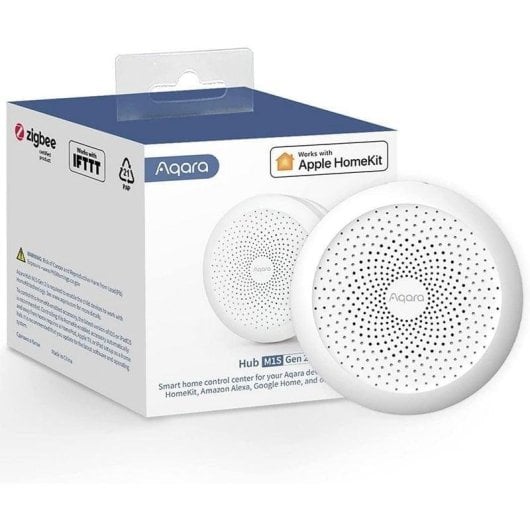 Centrale Domotique Aqara Hub M1S Gen 2 Wifi/Zigbee avec Google Assistant Alexa Siri et Lumière d’ambiance