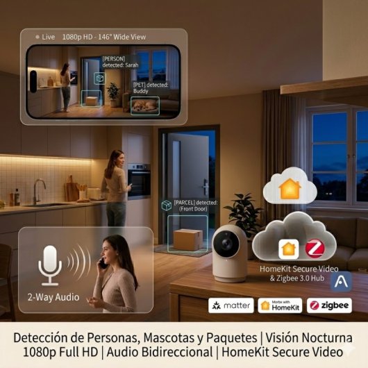 Aqara Camera Hub G2H Pro Cámara de Seguridad Inteligente FullHD Blanca