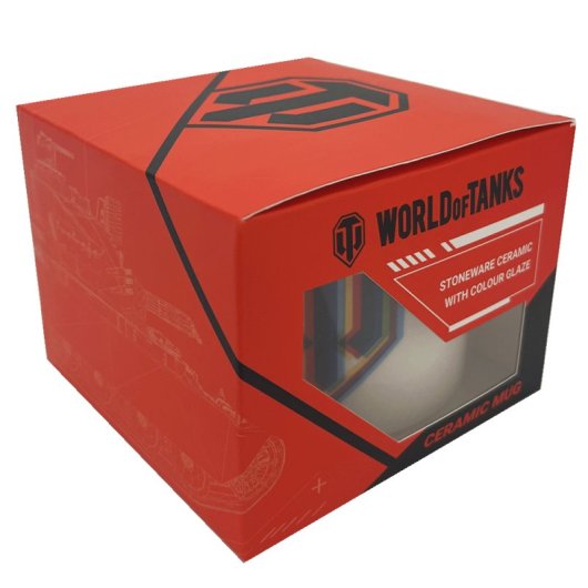 World Of Tanks Taza De Cerámica Con Logotipo Holográfico En 3d Blanca