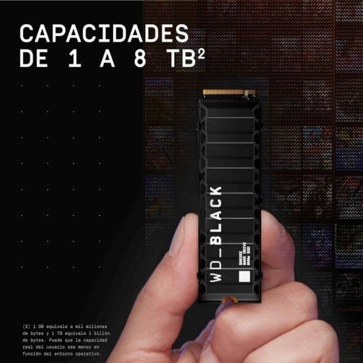 WD Black SN850X 8 TB 7300 MB/s SSD mit NVMe PCIe 4.0 M.2 Gen4 16GT/s Kühlkörper