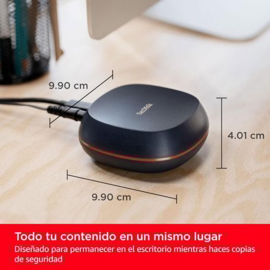 SanDisk Desk Drive 4TB SSD Externo USB-C 3.2 Gen2 1.000MB/s Preto