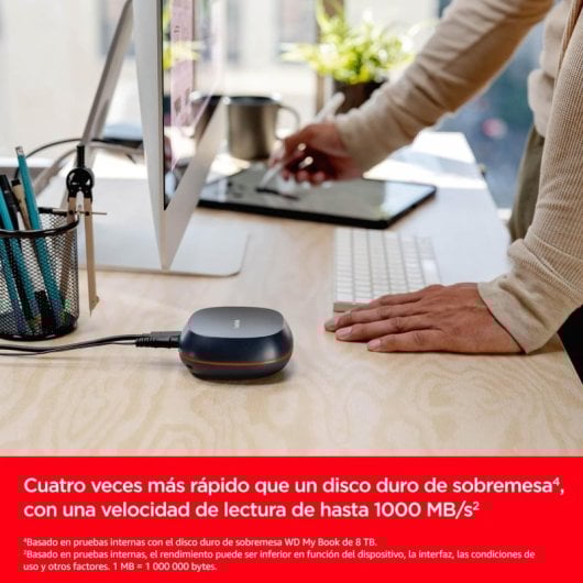 SanDisk Desk Drive 4TB SSD Externo USB-C 3.2 Gen2 1.000MB/s Preto