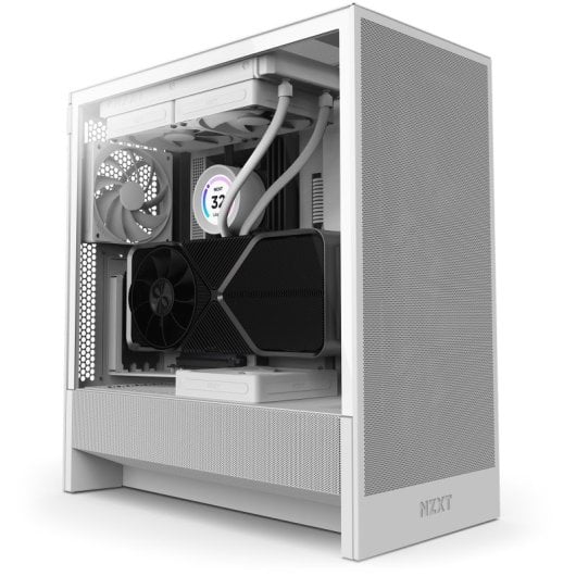NZXT H5 Flow 2024 Midi Tower E-ATX Vidro Temperado USB-C Branca