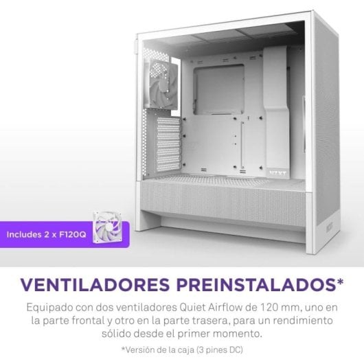 NZXT H5 Flow 2024 Midi Tower E-ATX Vidro Temperado USB-C Branca