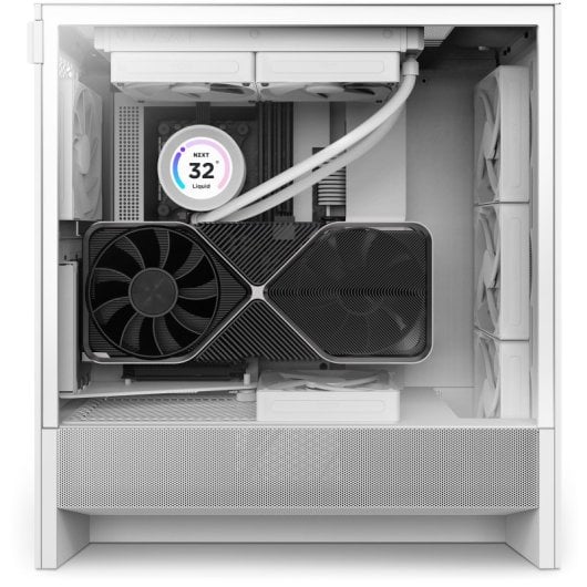 NZXT H5 Flow 2024 Midi Tower E-ATX Vidro Temperado USB-C Branca