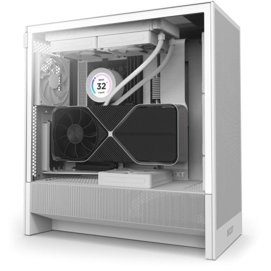 NZXT H5 Flow 2024 Midi Tower E-ATX Vidro Temperado USB-C Branca