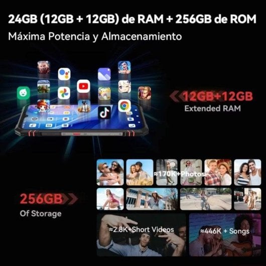 Cubot KingKong Star 2 5G 12GB 256GB 6.72" Noir