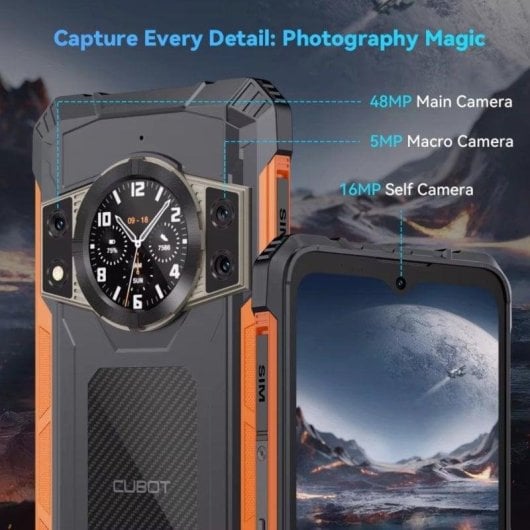 Cubot KingKong Ace 2 4G 6GB 128GB 6.56" Negro Verde