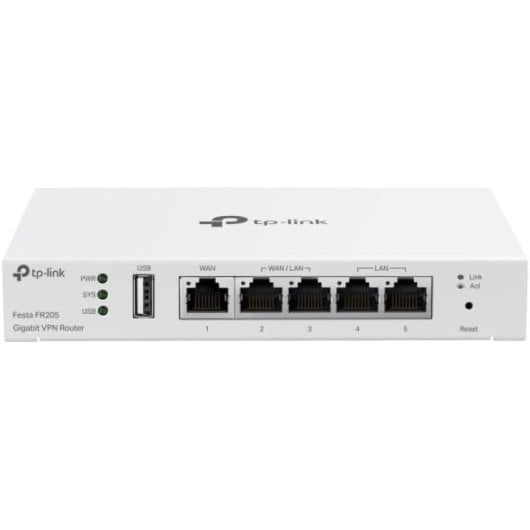 TP-Link Festa FR205 Router VPN Gerível 5 Portas Gigabit 1 Porta USB WAN