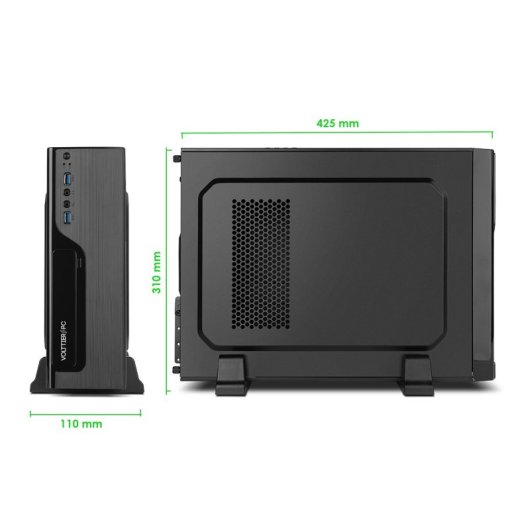 VolttierPC Pc Desktop Completo AMD Ryzen 3 3200G/16GB/500GB SSD + Monitor 24" + Pack