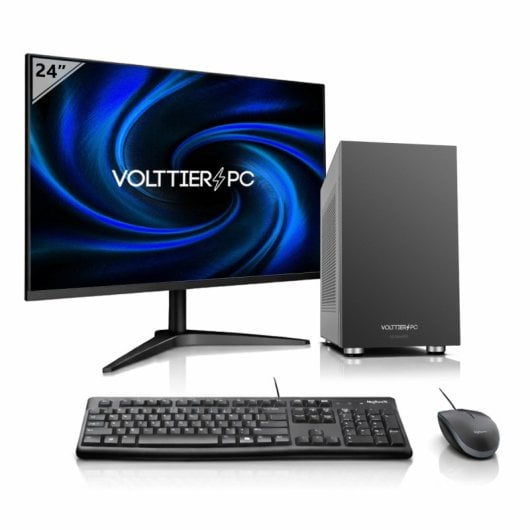 VolttierPC Pc Oficina Completo Intel Core i5-12400/32GB/1TB SSD + Monitor 24" + Pack