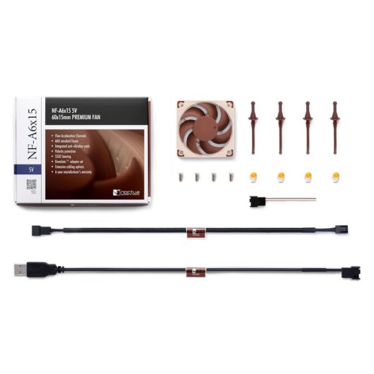 Ventilateur Supplémentaire Noctua NF-A6X15 5V 60cm Marron