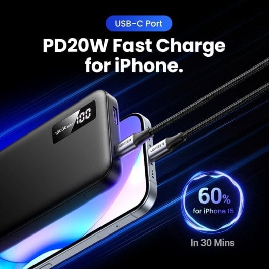 Ugreen Powerbank 10000mAh Zweiwege-Schnellladung 20W Weiß