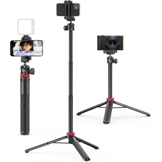 Ulanzi MT-44 Palo de Selfie Trípode con Abrazadera para Móvil 145cm Negro